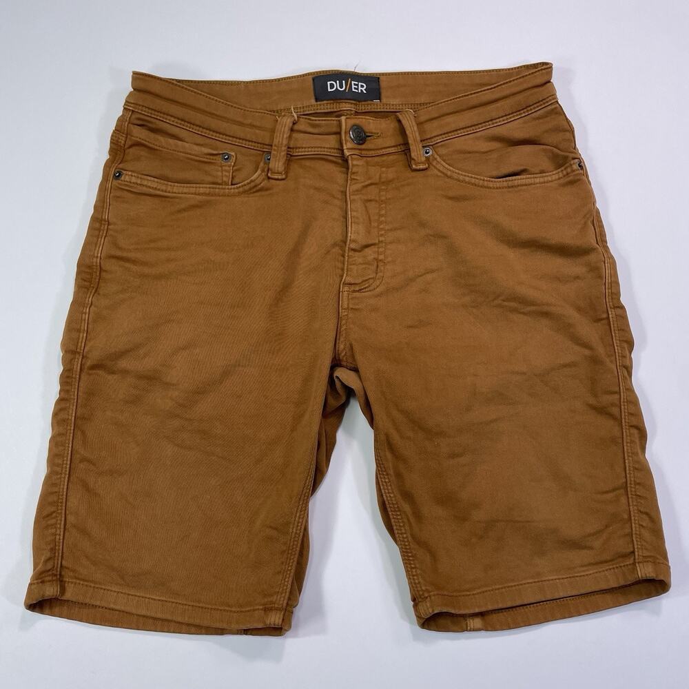 DU/ER Duer N2X Slim Fit Shorts Mens 32 No Sweat Stretch 5 Pocket Casual 9”